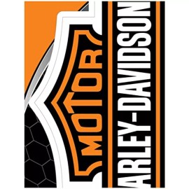Barnett Harley-Davidson Harley-Davidson Orange Bar & Shield Large Decal 11.5" x 14" 30900