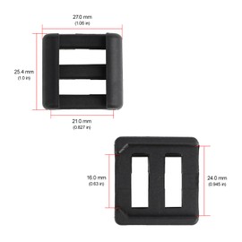 GLECTICAL 4Pcs Tactical Flashlight Torch Pressure Switch Mount Remote Retaining Clips, for PEQ-15/HL-X/D2/TL Pressure Switch Slot Control Base Pad Panel