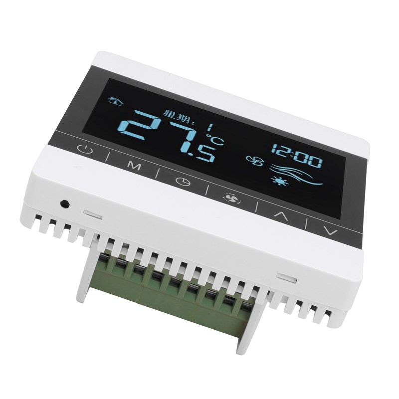 AC220V Touch Screen Thermostat WallHanging Stove Temperature Controller for Water/Floor