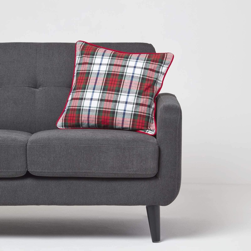 Homescapes MacDuff Check Cushion Cover 45 x 45 cm 100%