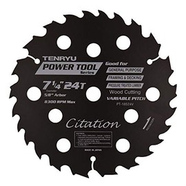 Tenryu PT-18524V 7 1/4" 24t Wood Cut.genrl. General Purpose bla
