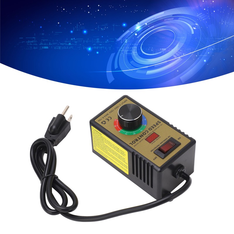 Speed Regulator Motor Fan Controller Stepless Speed Control Switch 15A
