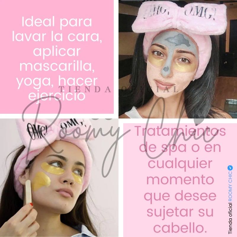 Banda Sujetadora De Cabello Maquillaje Diadema Spa Skincare