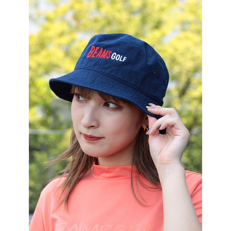 Beams Golf Bowsy Flag Logo Bucket Hat Men's, navy