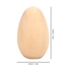 Pssopp Pack of 10 Unfinished Wooden Easter Eggs Wooden Eggs