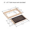 Homewell White Oak Wood Floor Register, Flush Mount Vent with