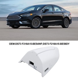 eMagTech Front Left Driver Side Door Handle Key Bezel Cover Cap DS73 F218A15-BE54WF Compatible with Ford Fusion Edge 2013-2020, White