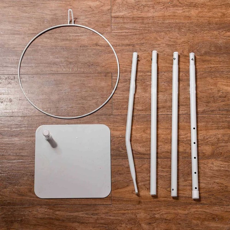 Vilemoon Mosquito Net Stand Adjustable Crib Canopy Holder Mosquito Net