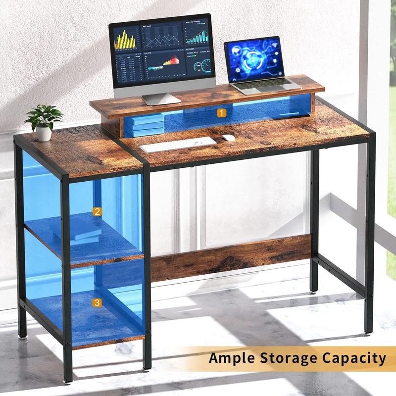 MINOSYS Gaming/Computer Desk - 47” Home Office Small Desk with