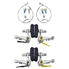 Dia-Compe DC980 Cyclocross Cantilever Brake Set (Front & Rear),Silver,DP2422