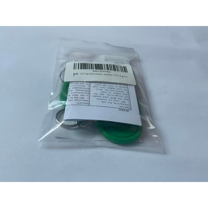 uid Changeable Tag 13.56mhz RFID Card (Pack of 5) (Green)