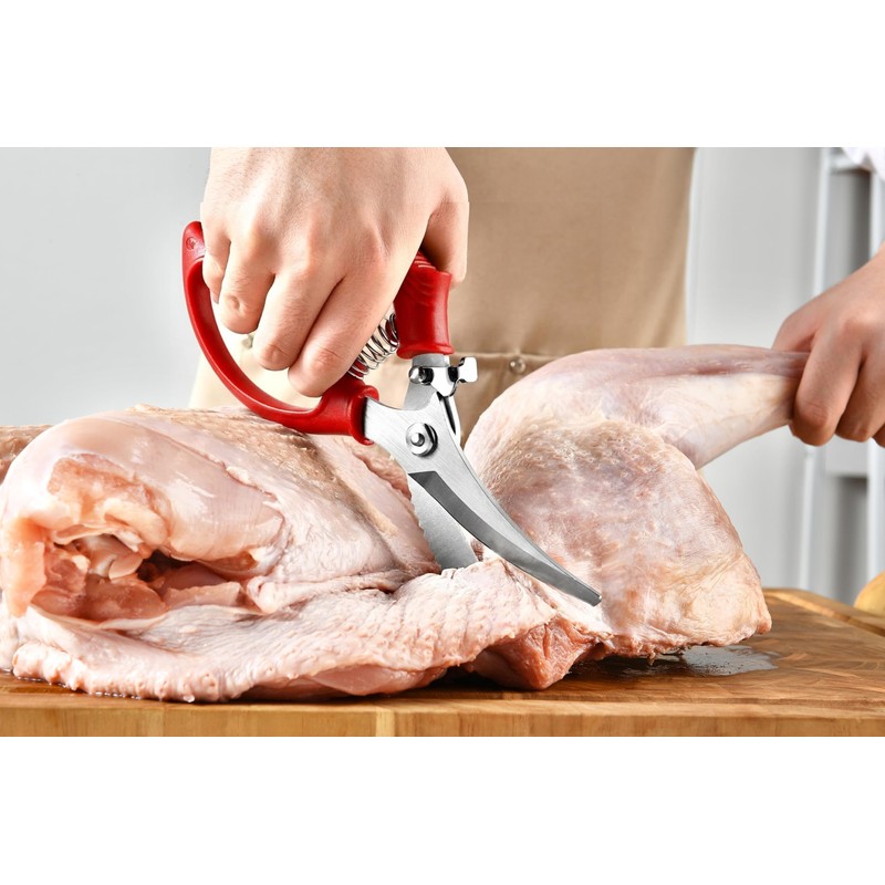 Heavy Duty Poultry Shears - Kitchen Scissors for Cutting Chicken,