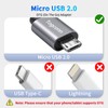 Togconn USB to Micro USB Adapter 4 Pack, Unidirectional Micro