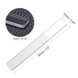 HARFINGTON Nano Glass Nail File, Upgraded Nano Polish Glass Nail File, Nano Nail Polisher Buffers Professional Manicure Tool for Natural Nails, White