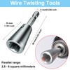 WADY Wire Twisting Tools, 3 Pcs No-Peeling Wire Stripping Tool