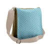 Lunarable Aqua Messenger Bag, Japanese Wave Squama Pattern, Unisex Cross-body