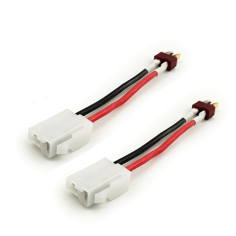 L-faster 2pcs 6.3mm Female Socket Terminal Convert to Deans T