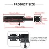 SAYAYO EMS9000-B Door Bolt Black Stainless Steel Bolt Lock Lock