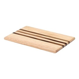 Continenta Cutting Board Rubber Acacia Wood Stripes, Light Brown, One Size