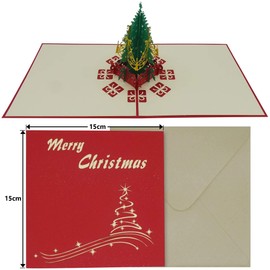6 x 3D Pop Up Christmas Cards, Deluxe Special Seasonal Greeting Cards for Your Special Family and Friends - Bundle B