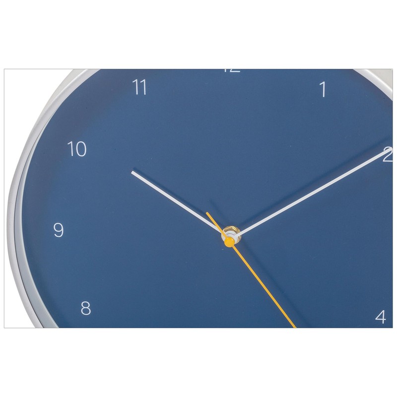 Kiera Grace Wall Clock, 12 Inch, Temple Blue Simple Modern