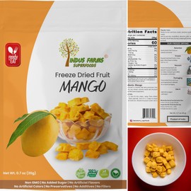 Indus Farms Superfoods Freeze Dried Fruits Variety Pack of 9 | Mango-Pineapple-Banana Fruit Bites for Nourishing Treats, Wellness Snacks for Travel, Camping | Additive-Free, GMO-Free, No Added Sugars | 3 Tropical Flavors