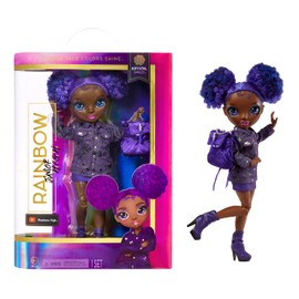 Rainbow High Junior High - KRYSTAL BAILEY - 9"/23cm Rainbow Fashion Doll with Outfit & Accessories - Includes Fabric Backpack with Open & Close Feature - Gift & Collectable for Kids Ages 6+