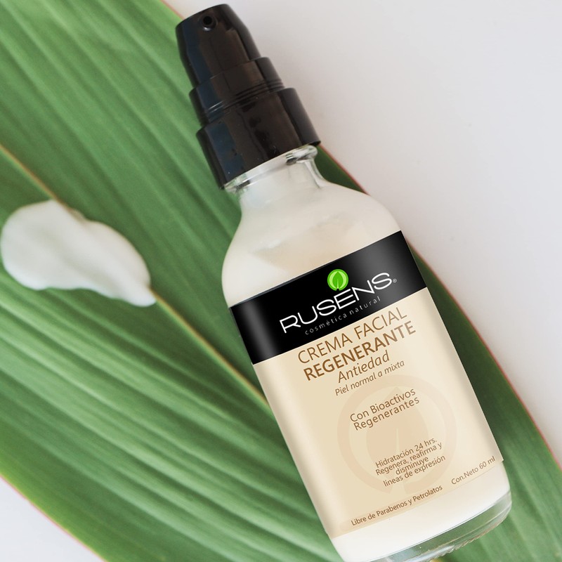 Rusens - Crema Facial Regenerante (Antiedad) 100% Natural, 25+ años,