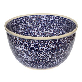 Polish Pottery Mixing Bowl 5 Qt. Decoration Inside From Zaklady Ceramiczne Boleslawiec