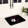 Dog Bathroom Rugs I Love My Dog Paw Heart Bath