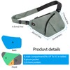 OSOCE Shoulder Bags Men's Waterproof Mini Bum Bag Multiple Pockets