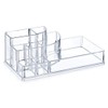 Cosmetic Organiser Set of 2 Elegant with Drawer, Transparent, 18