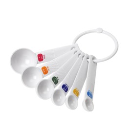 Dexam Dots Measuring Spoons Set, White