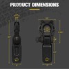 BUNKER INDUST Shackle Hitch Receiver 3/4" D Ring Shackle w/Trailer