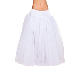 Roma Costume Women's Full Length Petticoat White, White, One Size