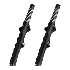 BangBoom 2 Pack Golf Grip Trainer Right Hand, Black Rubber Golf Training Grip Corrector, Standard Golf Grip Aid for Swing Practice Men Women Beginner Correct Posture (2)