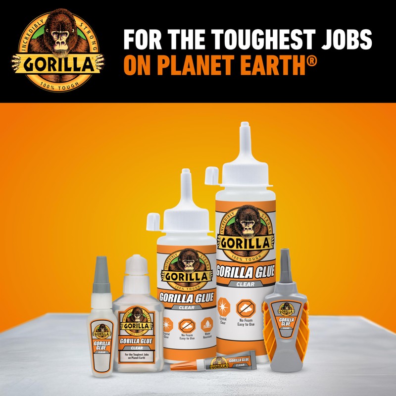 Gorilla Clear Glue, 5.75 Ounce Bottle (Pack of 1) -