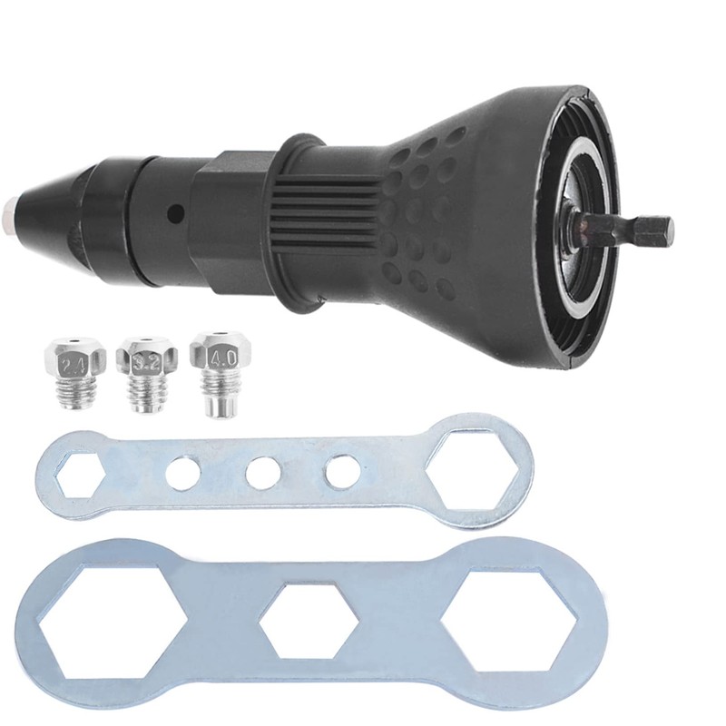 raseparter Electric Rivet Nut Gun Drill Adapter Tool Kit, Cordless
