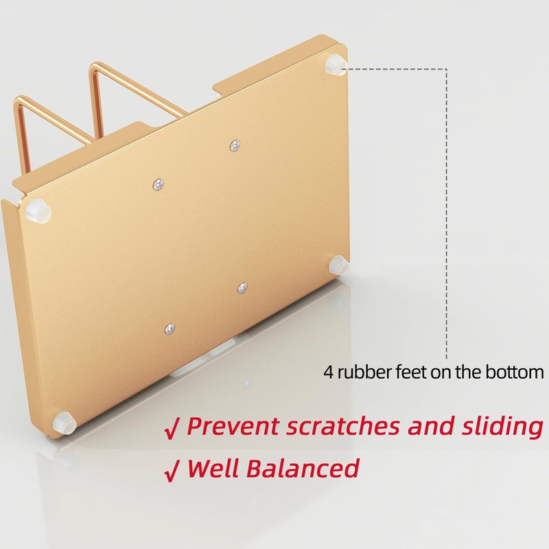 Audmore Gold Napkin Holder for Table, Metal Napkin Storage with