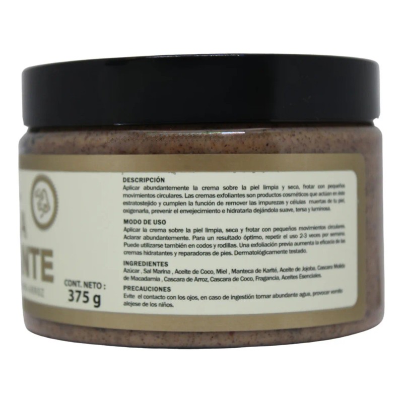 Crema facial exfoliante coco & macadamia 375 g | renueva