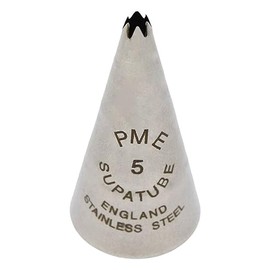 PME Seamless Stainless Steel Small Star Supatube no. 5, Silver
