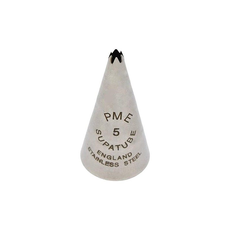 PME Seamless Stainless Steel Small Star Supatube no. 5, Silver