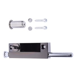 Operitacx Zinc Alloy Door Security Foot Lock with Spring Design Corrosion Resistant Slide Bolt Latch for Doors Fences Bathrooms and Bedrooms Easy Installation and Safe Use