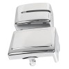 Unbranded ABS Chrome Battery Fairing Cover For Harley Dyna Fat
