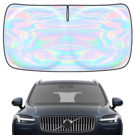 Windshield Sun Shade for Volvo XC90 2016-2025 - Sunshade Compatible with Volvo XC90 Foldable Front Window Sunshade Sun Visor Protector Block UV Rays Keep Your Car Cooler Car Accessories