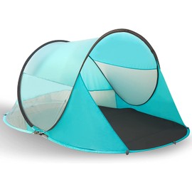 Vaygway Pop-up Tent and Automatic Instant Portable Cabana - Premium Quality 2-4 Person Easy Throw Setup Windproof Waterproof Travel Cabana Beach Tent Shelter- for Hiking, Camping & Outdoor Activities
