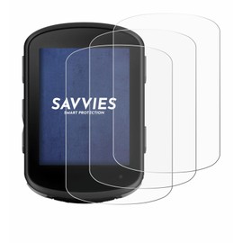Savvies Pack of 6 Screen Protectors for Garmin Edge 540 Solar Screen Protector Ultra Transparent