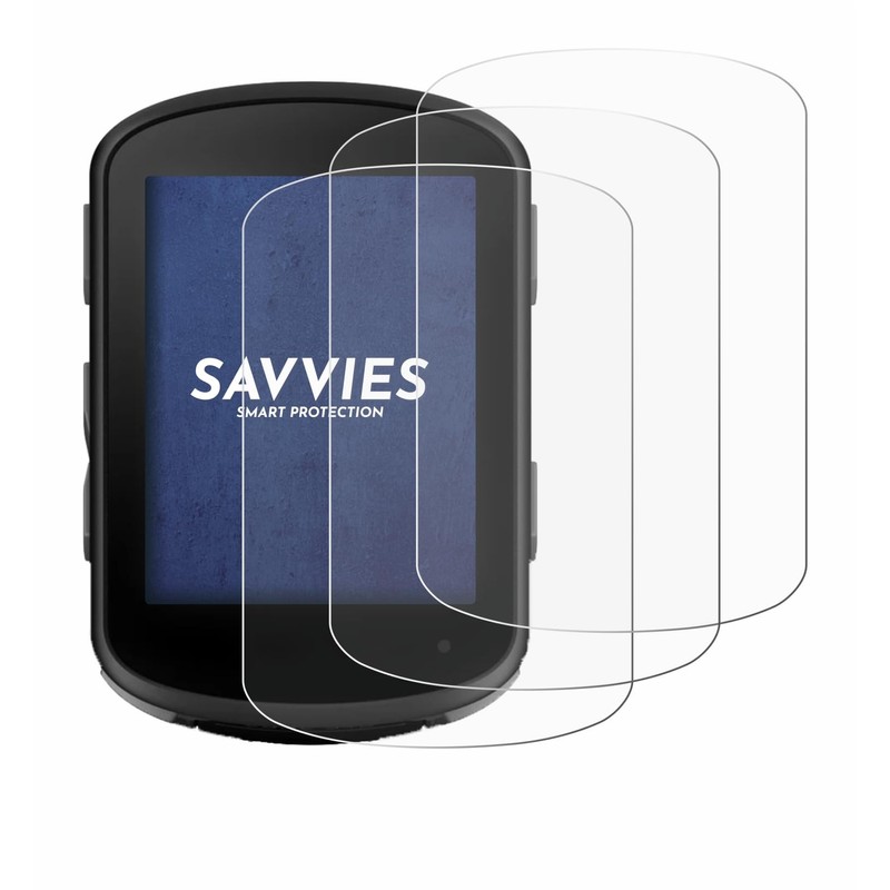 Savvies Pack of 6 Screen Protectors for Garmin Edge 540