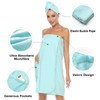 Knuffnee Women Wrap Towel Shower Spa Wraps Terry Cloth Bathrobe