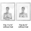 TOFOREVO 6x6 Picture Frames Set of 6 Distressed White Wood